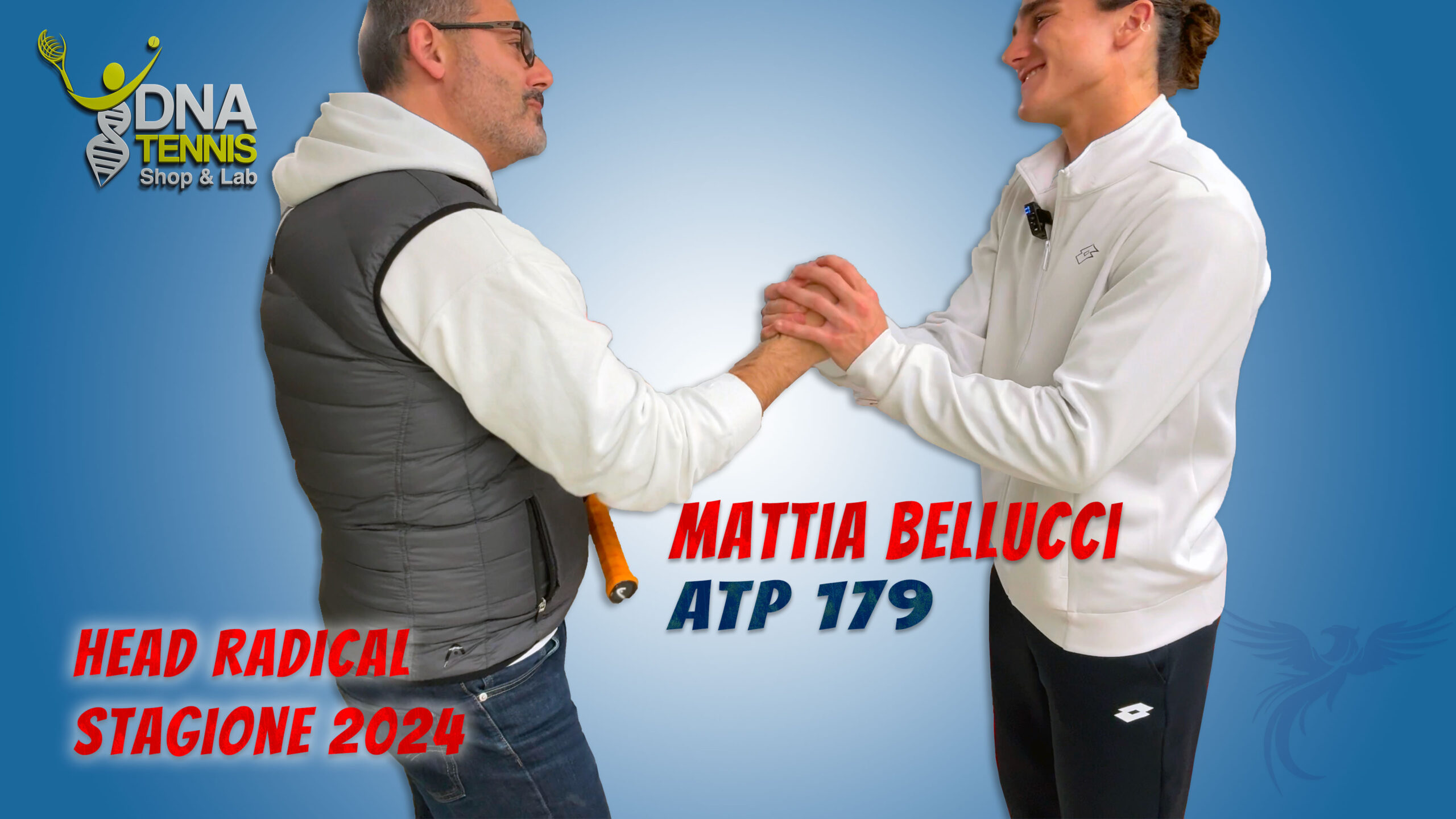 Preparare le racchette da tennis per un professionista ATP - full custom