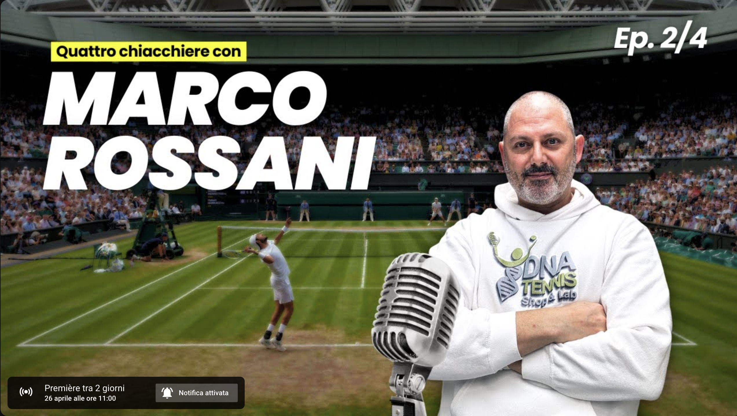 Mi hanno dato le chiavi di Wimbledon...