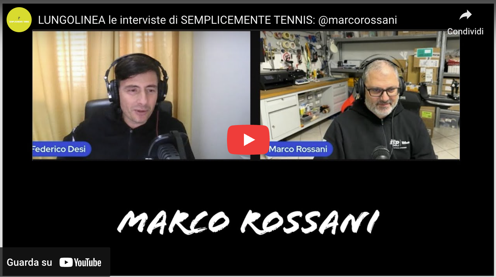 LUNGOLINEA le interviste di SEMPLICEMENTE TENNIS: @marcorossani